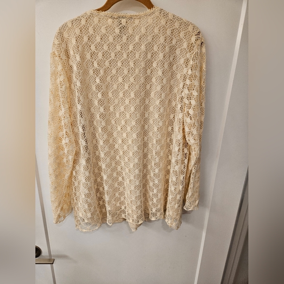 NWOT - Crocheted "For Joseph" Off White Top - Size 1X - Picture 3 of 9